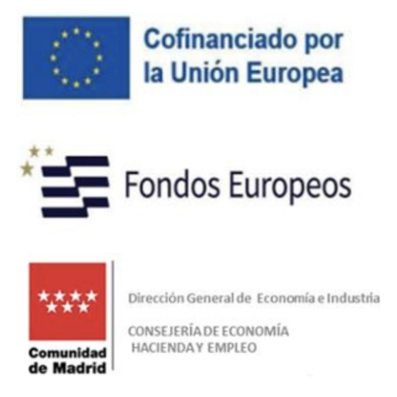 Co-funded by the European Union. European Funds. Community of Madrid, Directorate-General for Economy and Industry, Regional Ministry of Economy, Finance and Employment